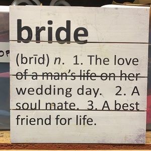 Bride 👰‍♀️ wall decor